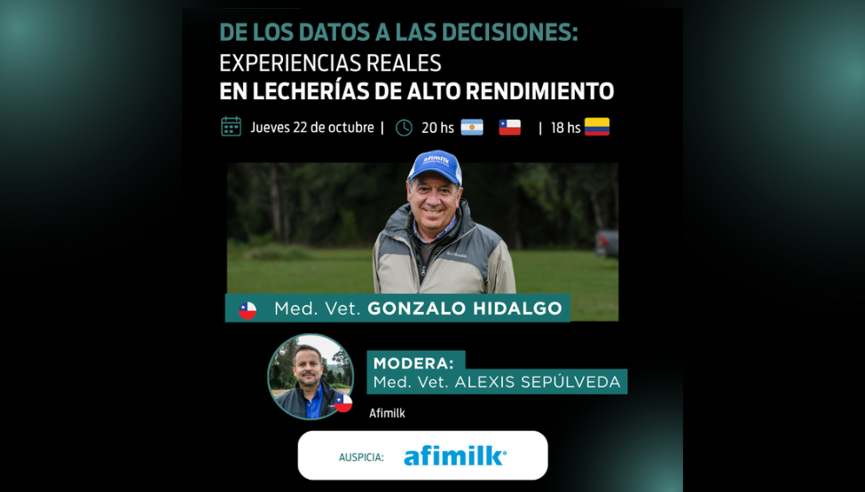 Afimilk en el SEL Gonzalo Hidalgo y Alexis Sepúlveda, panelistas del SEL Latam 2026 sobre datos en lecherías de alta producción